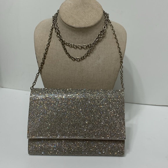 Rhinestone clutch clear irridescent - Picture 6 of 14